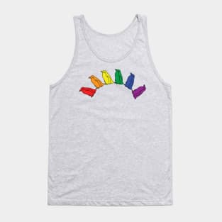 Pride Penguins Rainbow Tank Top